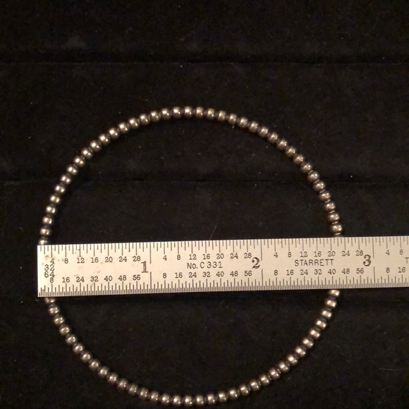 Sterling Silver Bangle Bead Bracelet - Picture 6 of 7